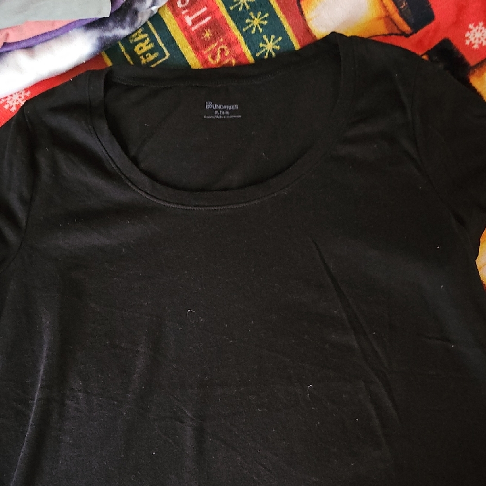 No Boundaries Black Short Sleeve Crewneck Tee
